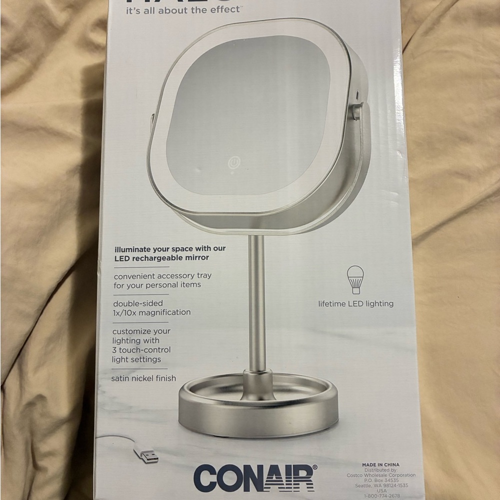 Conair Satin Nickel LED Vanity Mirror